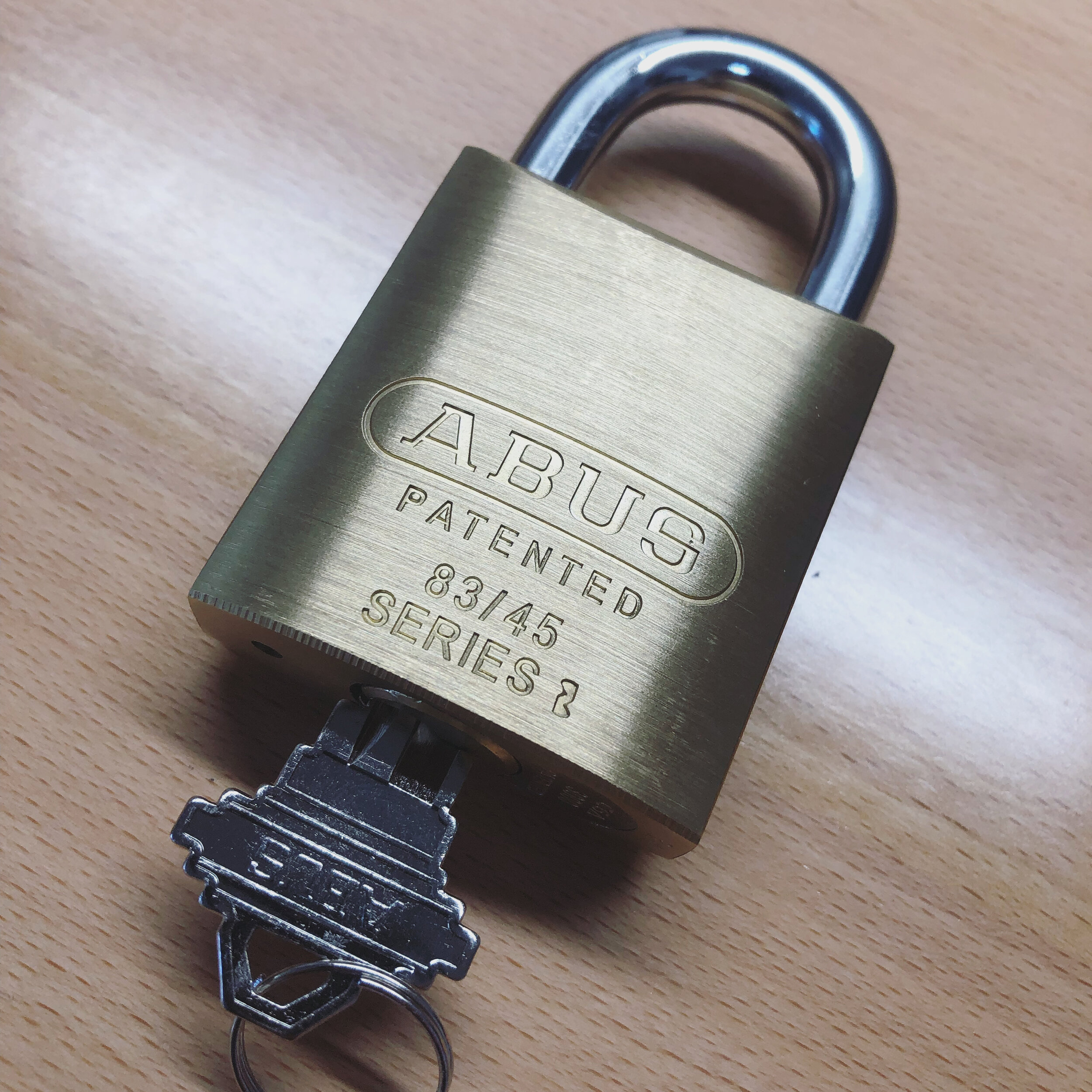 ABUS 83/45 Series high-security rekeyable brass padlock