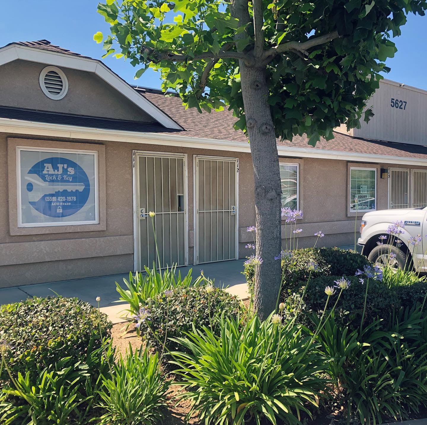 AJ's Lock & Key office at 5627 N. Figarden Drive, Fresno